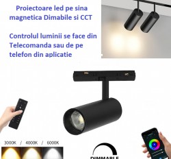 Proiector led 20W SMART pe sina magnetica