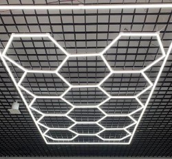 Tavan led honeycomb 14 hexagoane