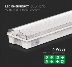 Lampa EXIT 3W IP65 cu acumulator 