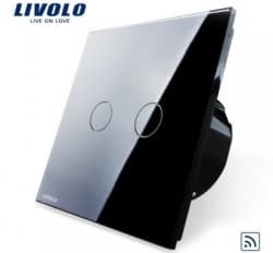 Intrerupator dublu wireless Livolo cu touch