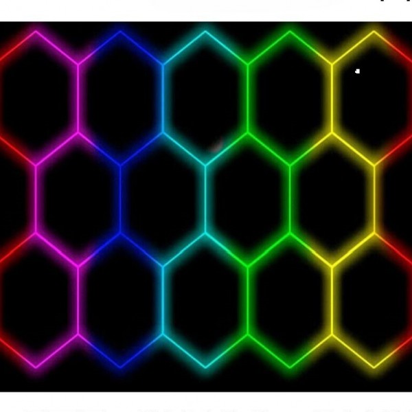 Tavan honeycomb led rgb 14 hexagoane