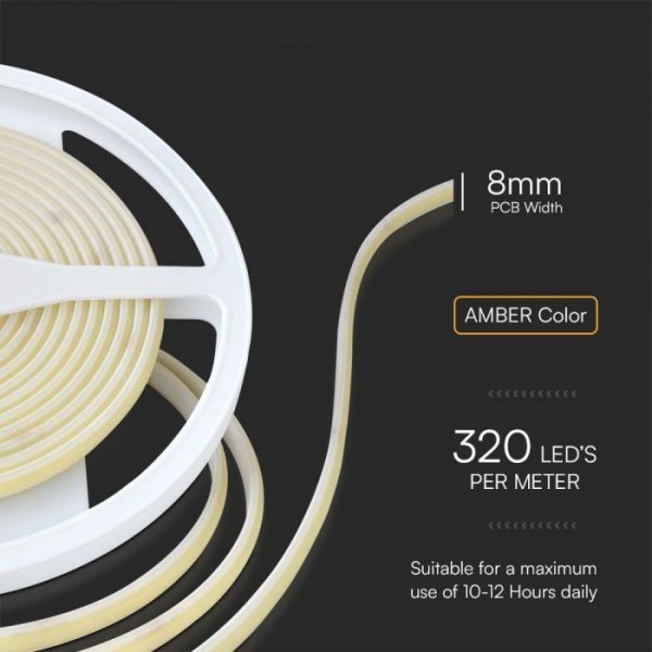 Banda led cob ip67 amber