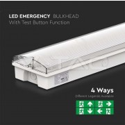 Lampa EXIT 3W IP65 cu acumulator 